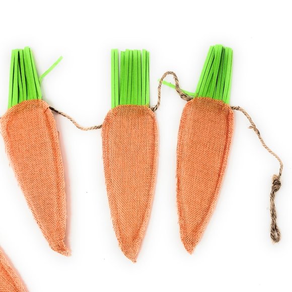 Orange Carrot Easter Jute Garland Party Decor, 6 Feet - Picture 3 of 3